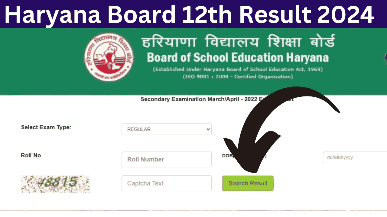 Haryana Board 12th Result 2024