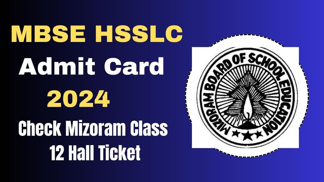 MBSE HSSLC Admit Card 2024
