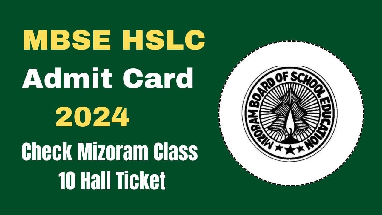 MBSE HSLC Admit Card 2024