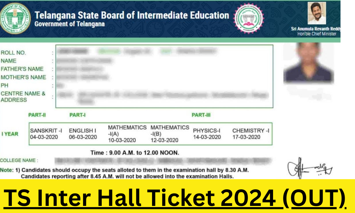 TS Inter Hall Ticket 2024 (OUT)