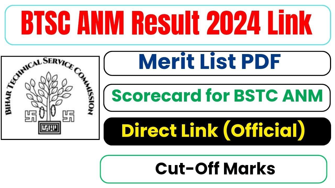 BTSC ANM Result 2024 Link