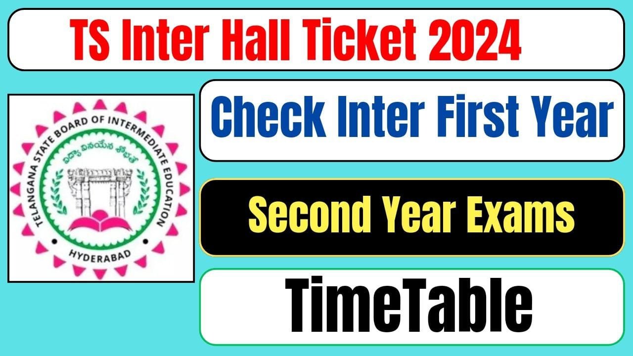 TSBIE, Telangana State Board of Intermediate Education, has released the inter 1st and 2nd  year hall tickets with exam timetable.