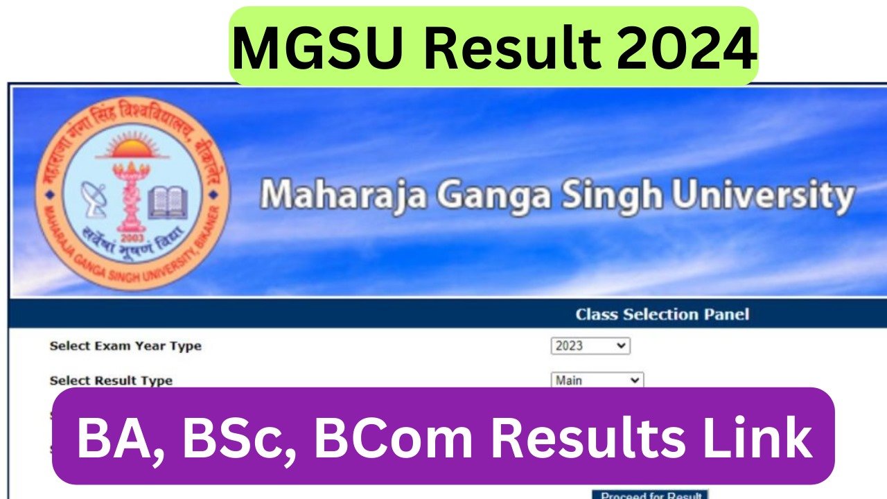 MGSU Result 2024