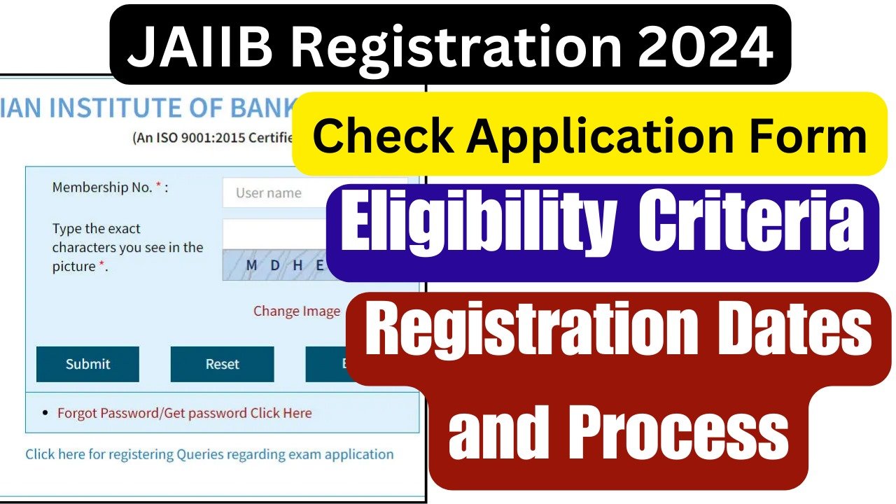 JAIIB Registration 2024