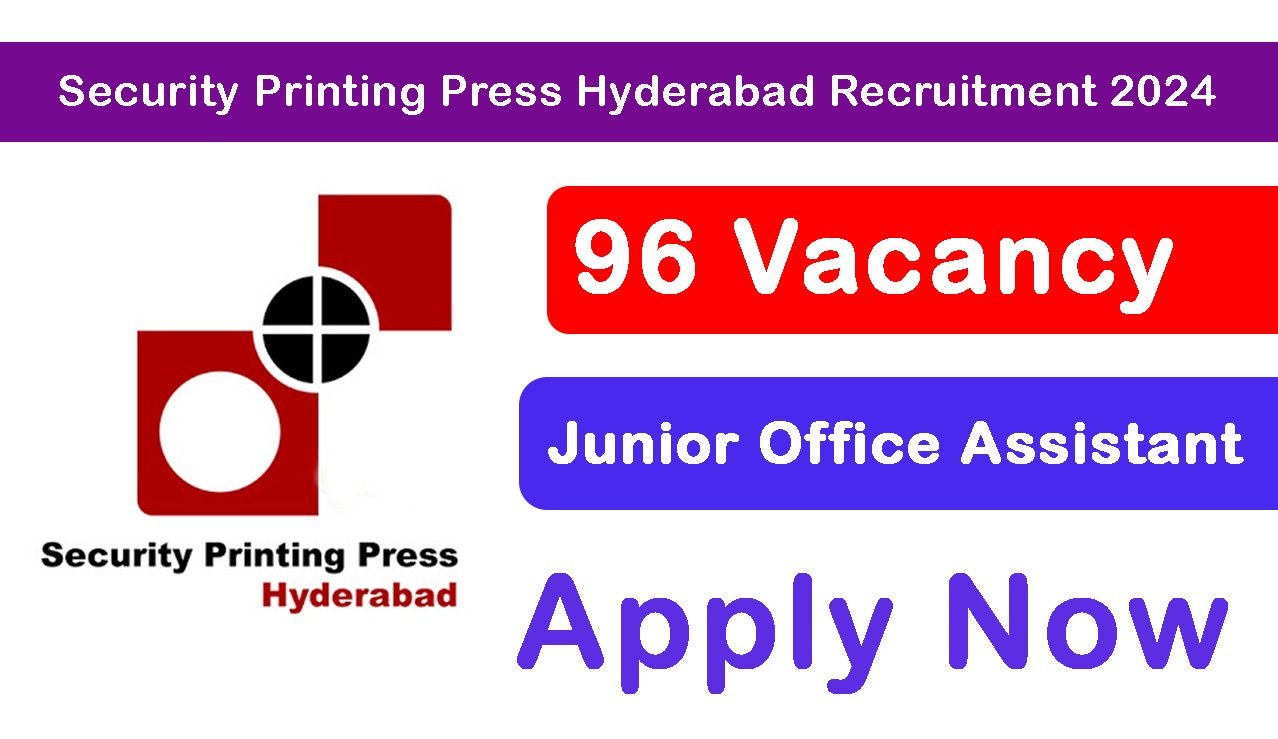 Security Printing Press Hyderabad Recruitment 2024