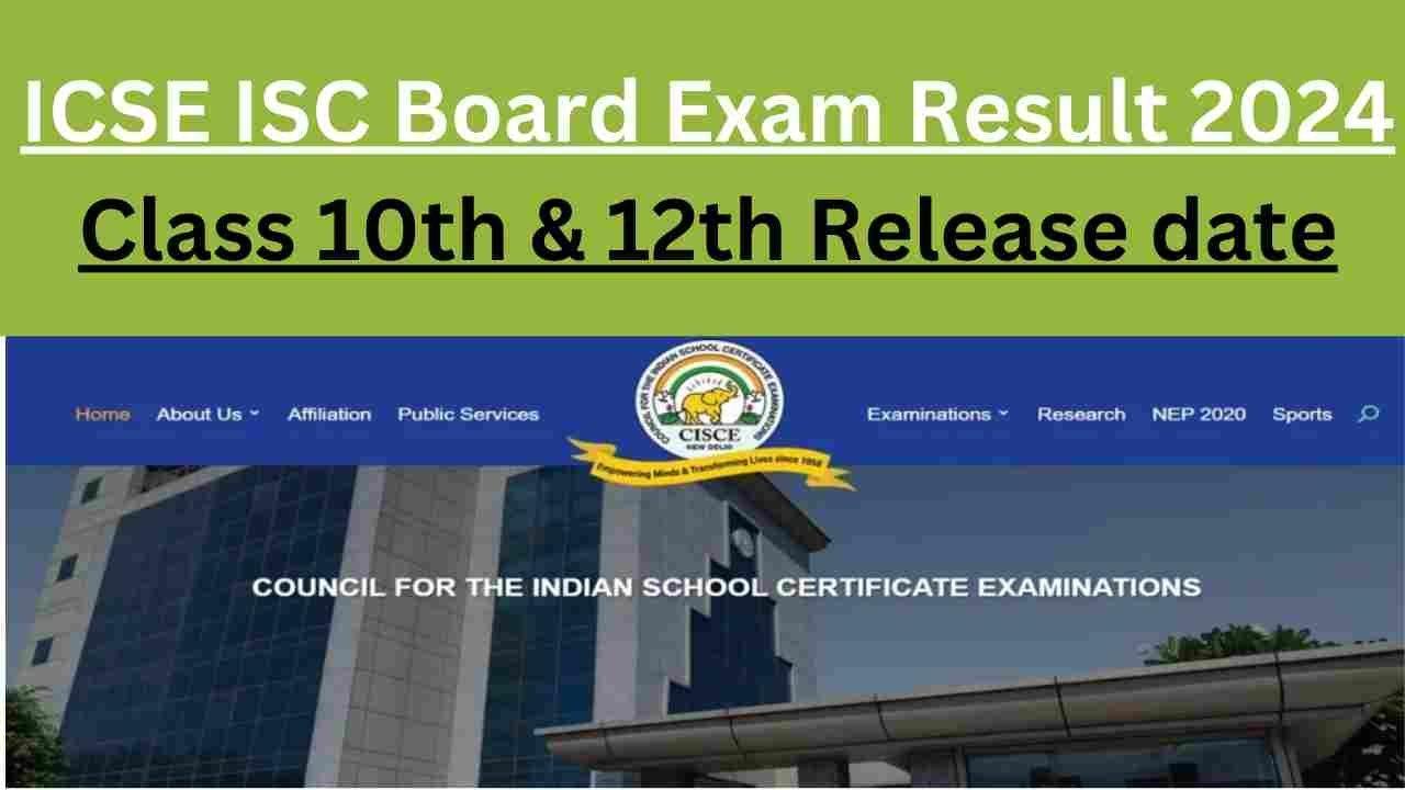 ICSE ISC Board Exam Result 2024
