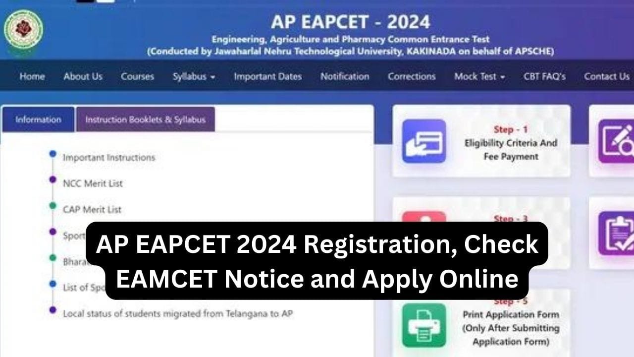 AP EAPCET 2024 Registration