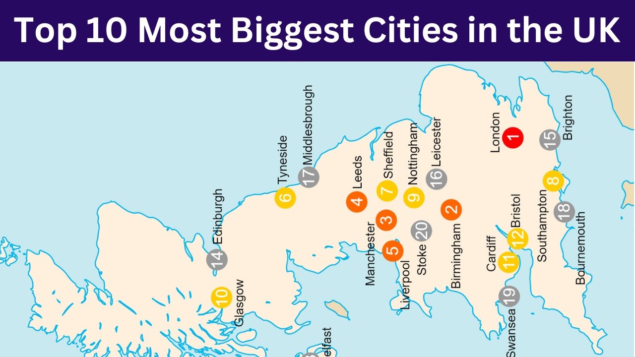 Top 10 Most Biggest Cities in the UK